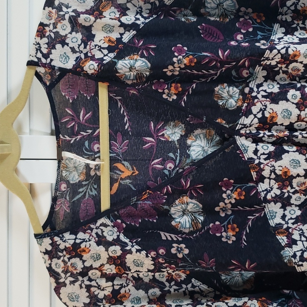 Free People Isabelle Tunic Long Sleeve Floral Top Blogger Fave, Size S - Picture 6 of 13
